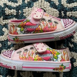 Sketchers graffiti baby sneakers size 6
